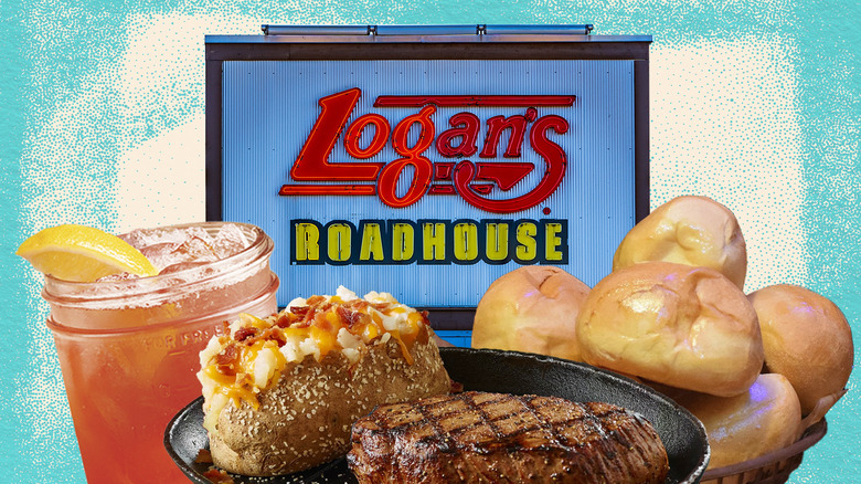 Composite image of Logan's Roadhouse menu items