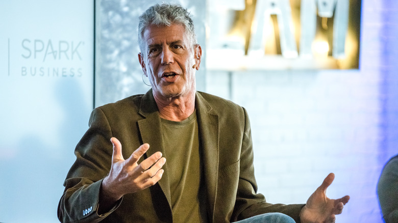 Anthony Bourdain talking