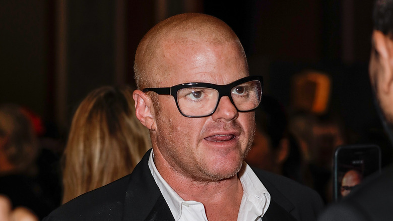 Heston Blumenthal wearing glasses