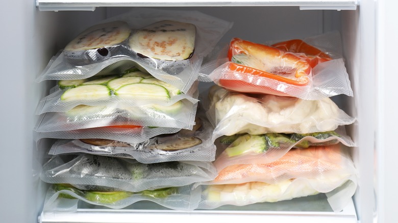 vacuum sealed frozen food bags