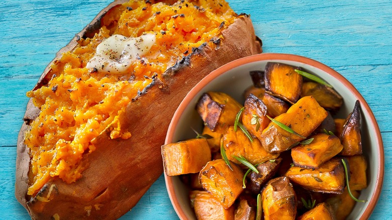 roasted sweet potatoes