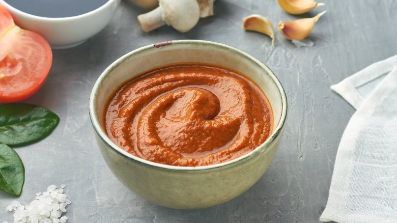 Homemade umami paste in bowl