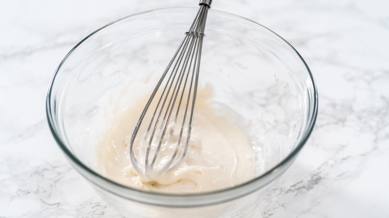 Whisked egg whites