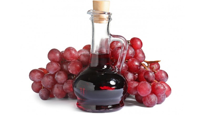 Bottle of red wine vinegar