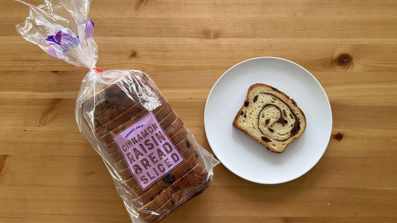 Trader Joe's sliced cinnamon raisin bread