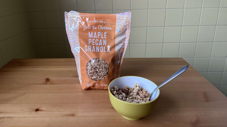 Maple pecan granola from Trader Joe's