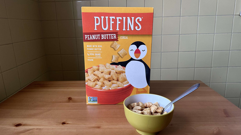 Puffins peanut butter cereal