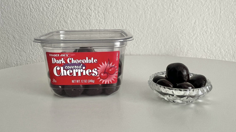 trader joe's dark chocolate covered cherries