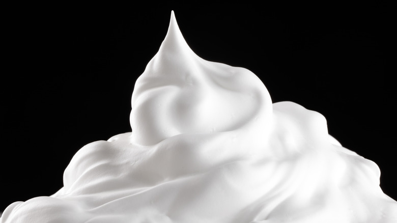 white whipped cream