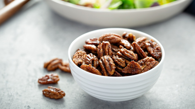 Pecans in a bowl