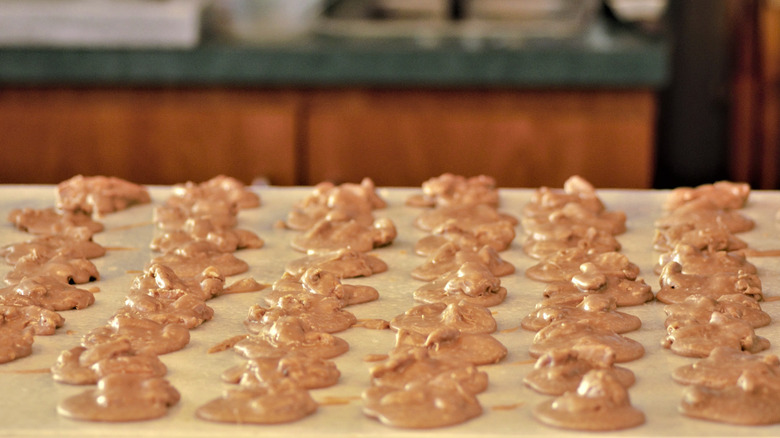 Pecan candy cooling