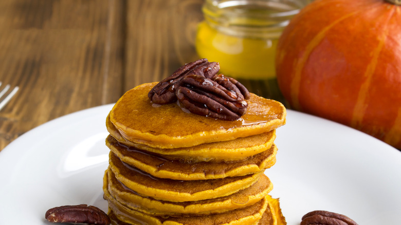 Pumpkin pecan pancakes