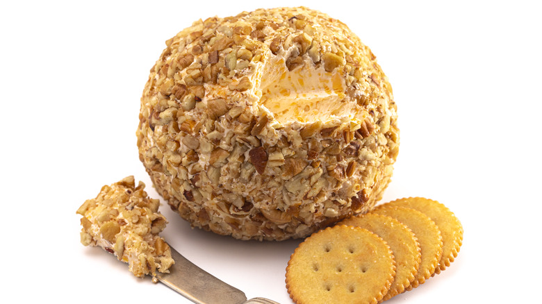 Pecan covered cheese ball