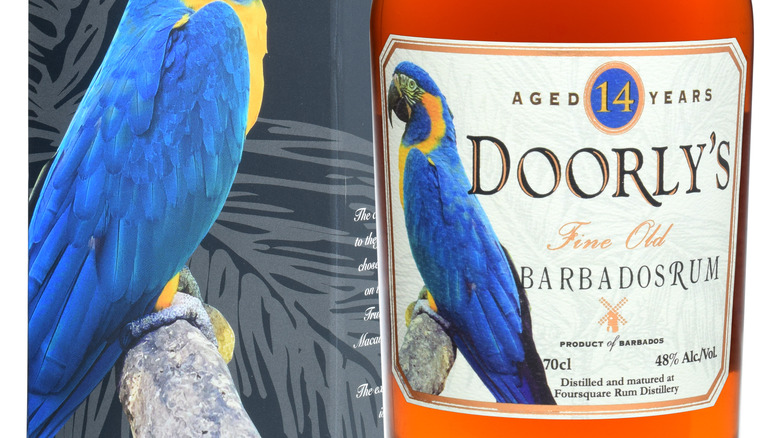 Doorly's aged rum bottle