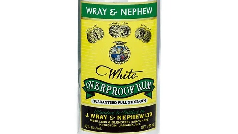 Wray Nephew overproof rum bottle