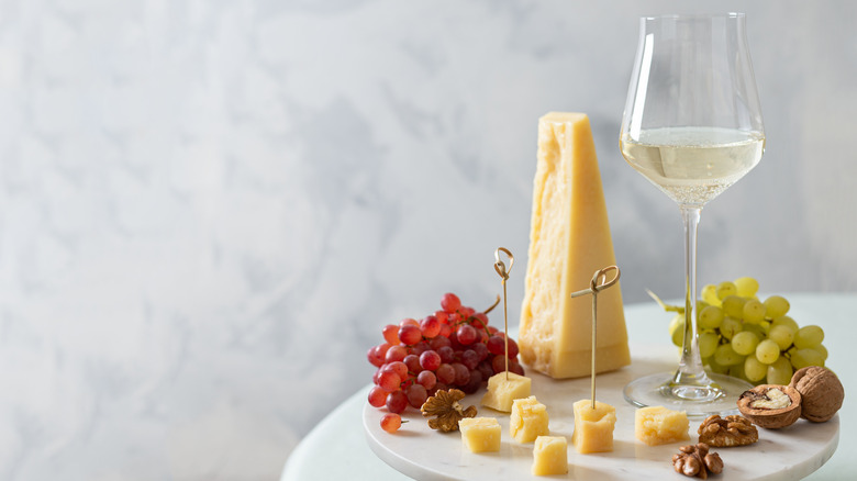 parmesan and sparkling wine