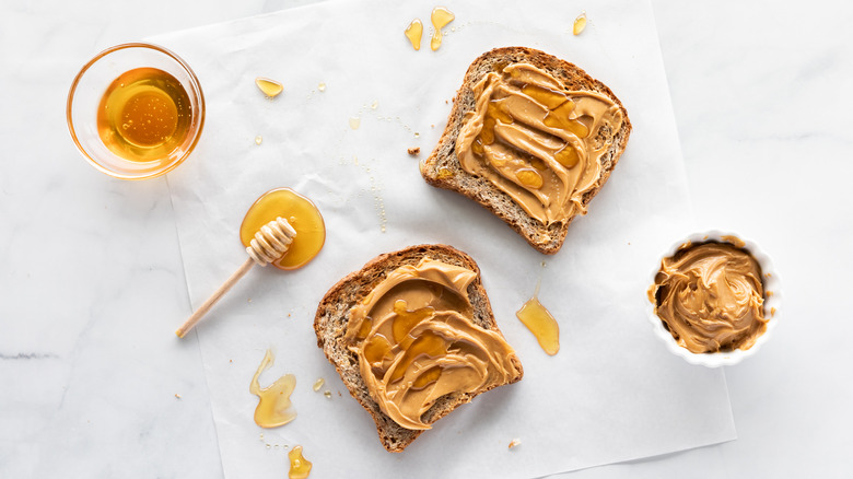 Peanut butter toast