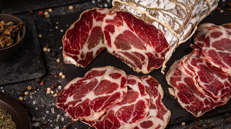 Whole coppa cut