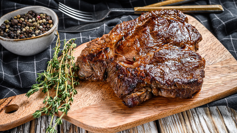 Grilled chuck eye steak