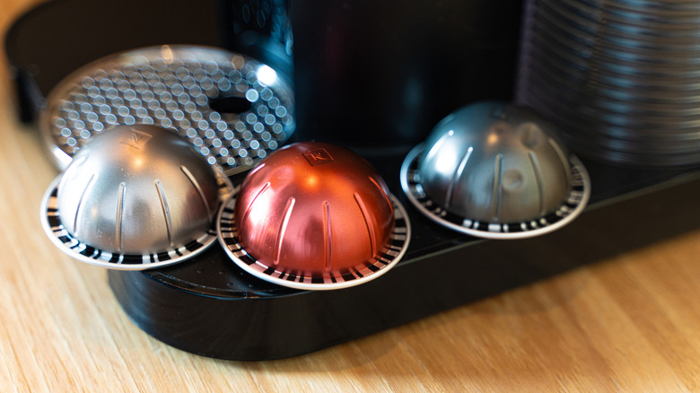 Three variety Nespresso capsules