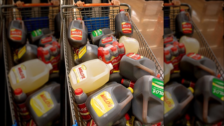 Milo's products in shopping cart