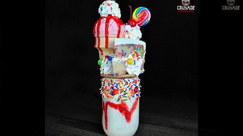 Line-up of Milkshakes from Crusade Burger Bar