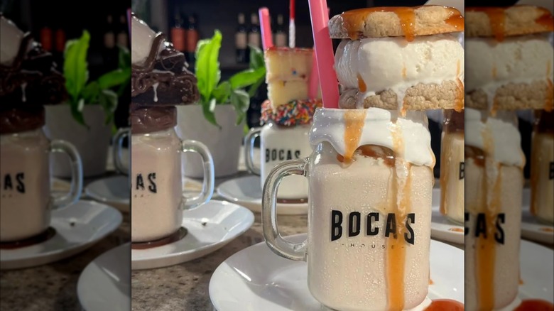 Guava milkshake from Bocas House