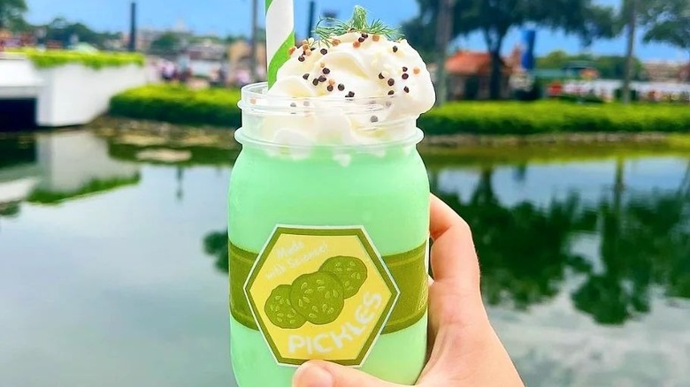 Muppets Pickle Milkshake at EPCOT Center at Disney World