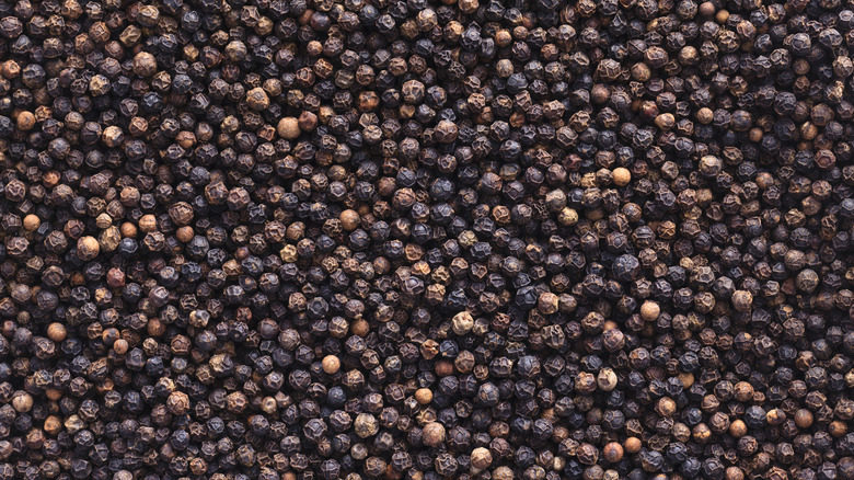 Black peppercorns