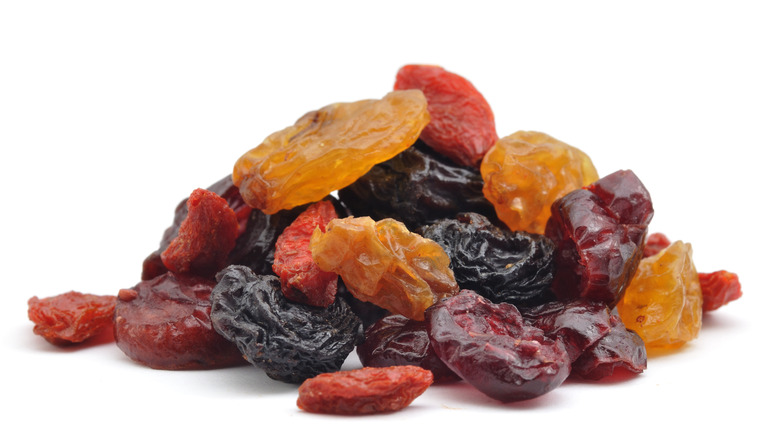 Pile of dried fruit