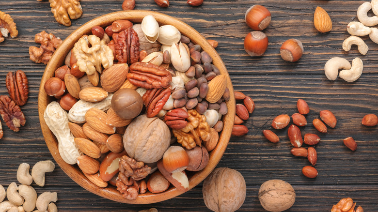 Bowl of mixed nuts