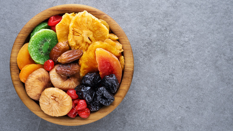 Bowl of dried fruits