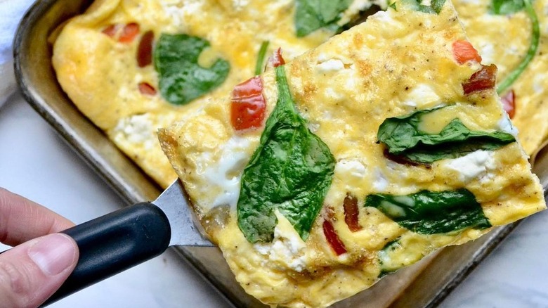 sheet-pan eggs with vegetables