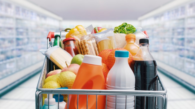 grocery shopping cart