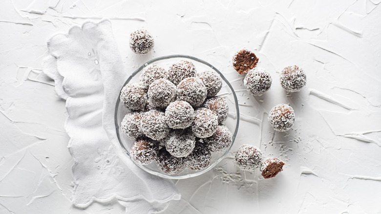 coconut chocolate cake balls