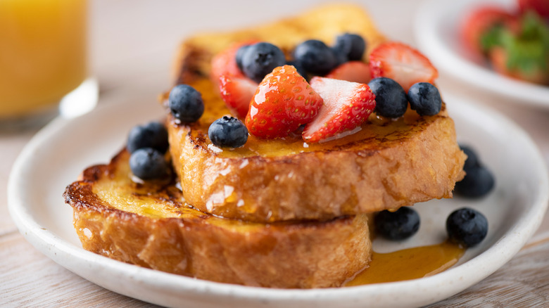 French toast on plate