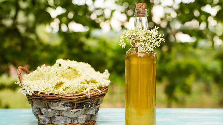 Elderflower and liquor