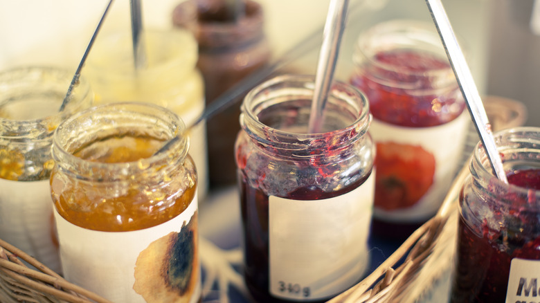 assorted jars of jam