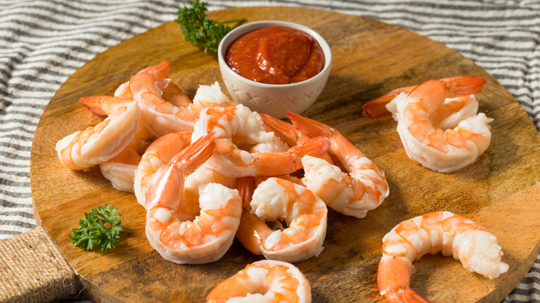 Shrimp and cocktail sauce