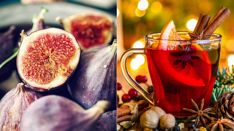 Mulled wine and figs