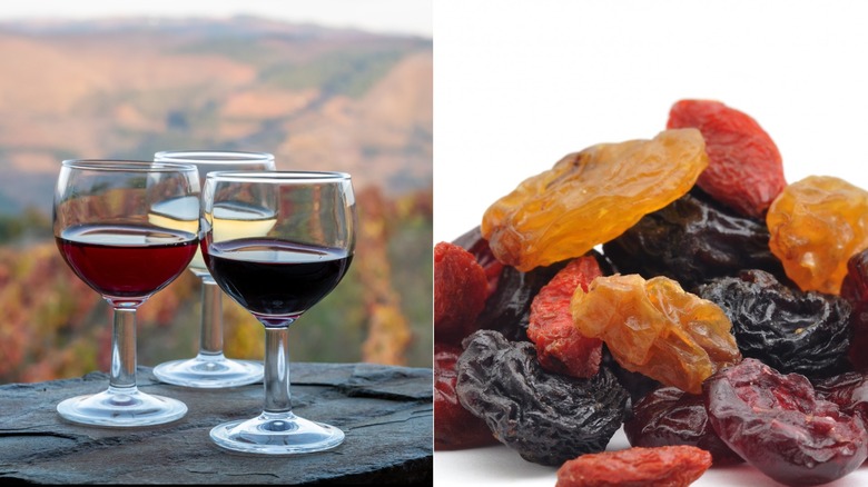 Port and dried fruit