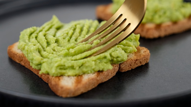 Avocado mashed on toast