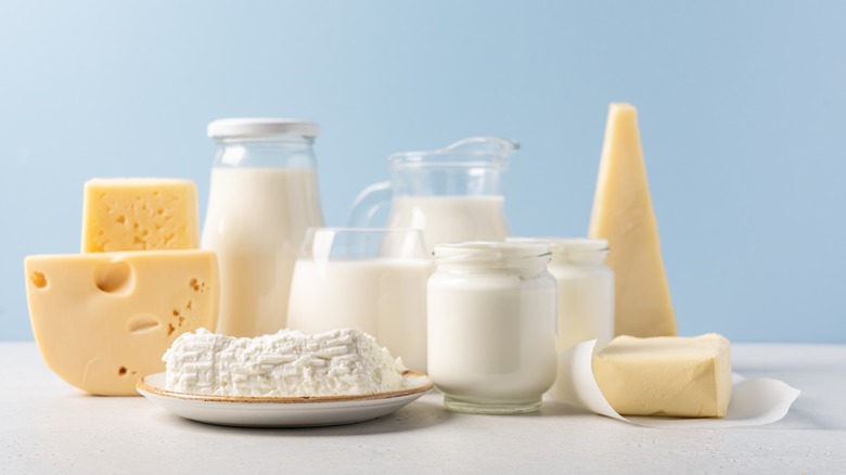 assorted dairy products