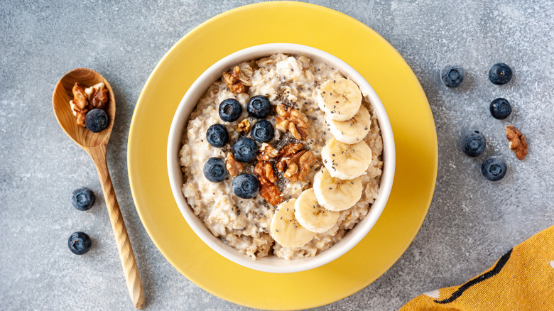 oatmeal nuts fruits seeds