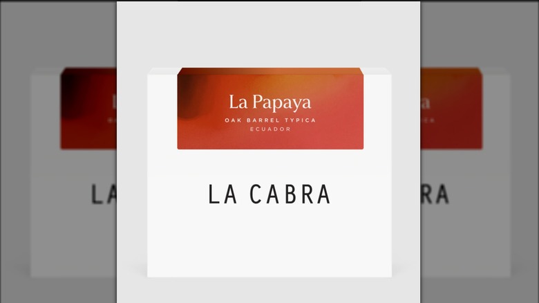 La Cabra La Papaya coffee box