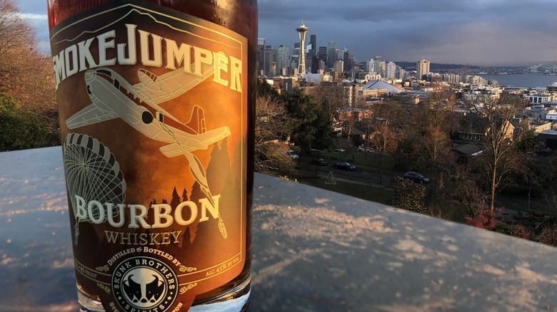 Smoke Jumper Bourbon on ledge