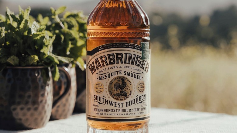 Warbringer mesquite bourbon near plants