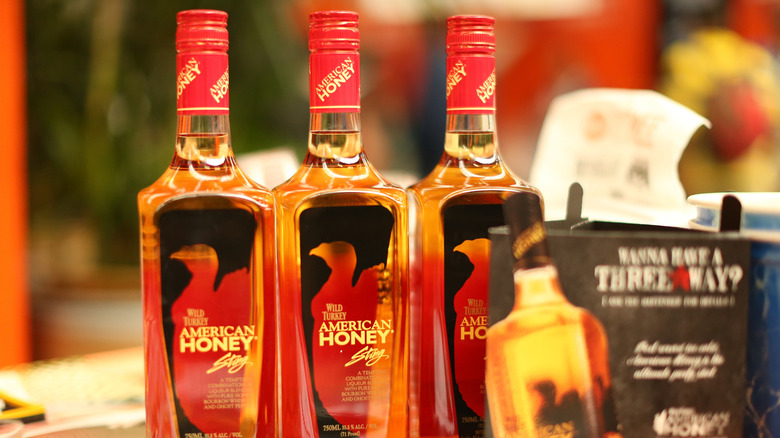 Bottles of Wild Turkey honey