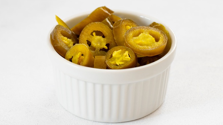 green chiles in small bowl