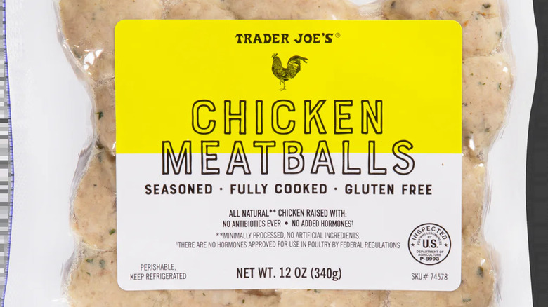 packaged fully cooked chicken meatballs